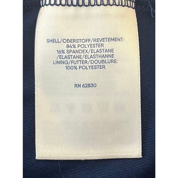 LANDS’ END LONG SLV CREW NECK PULL- OVER TOP, WOMENS, XL, NAVY BLUE-MULTICOLORS - Picture 10 of 11